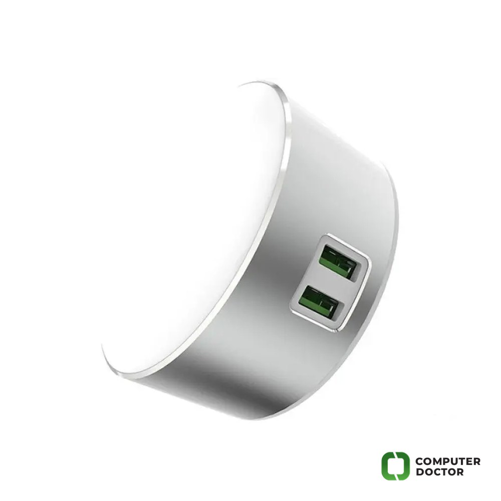 LDNIO A2208 2*USB (2.4 A) sa lampom