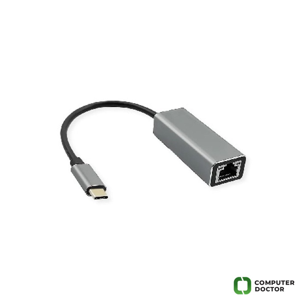 ROLINE USB 3.2 Gen 1 Type C to 5 Gigabit Ethernet adapter, Auto MDI/-MDIX and Half/Full Duplex