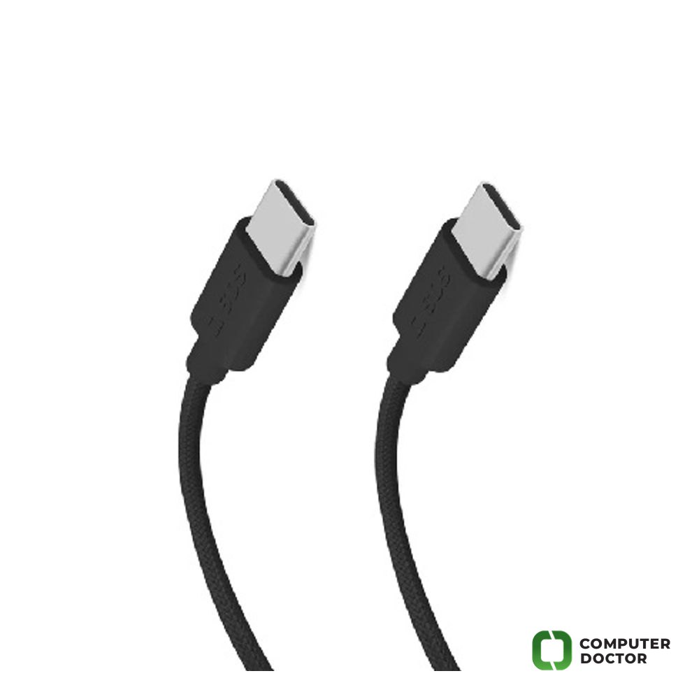 Kabl USB-C 3.2, usb-c to usb-c, 100W, 10Gbps, crni, 1,5m