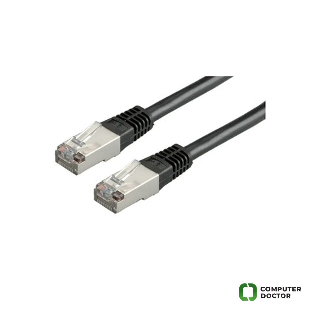 VALUE Cat.6 (Class E) FTP kabl, S/FTP (PiMF),PoE, 2 m crni