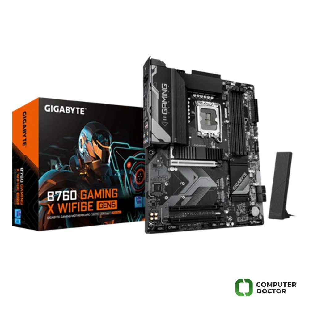 (s1700) B760 GAMING X WIFI6E GEN 5 /s 1700, Intel® B760 Express Chipset, 4xDDR5, PCI Express x16 PCIe 5.0, 2xPCI Express x16 PCIe 3.0, HDMI, DisplayPort, 1+2xM.2, 2.5GbE LAN, WiFi+BlueTooth, Support for Q-Flash Plus, ATX