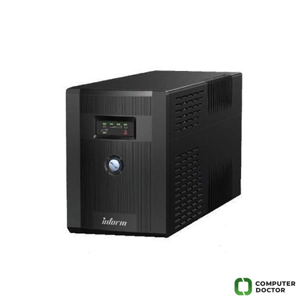 Guardian 800AP (480W, 800VA, line interactive simulated sinewave, ulaz 162-290V, izlaz 220/230V ± 10%, 1×šuko i 1×IEC C13 utičnice, AVR, ABM, cold start, transfer 2-6ms, 4.7kg, baterija 1×12V/9Ah)