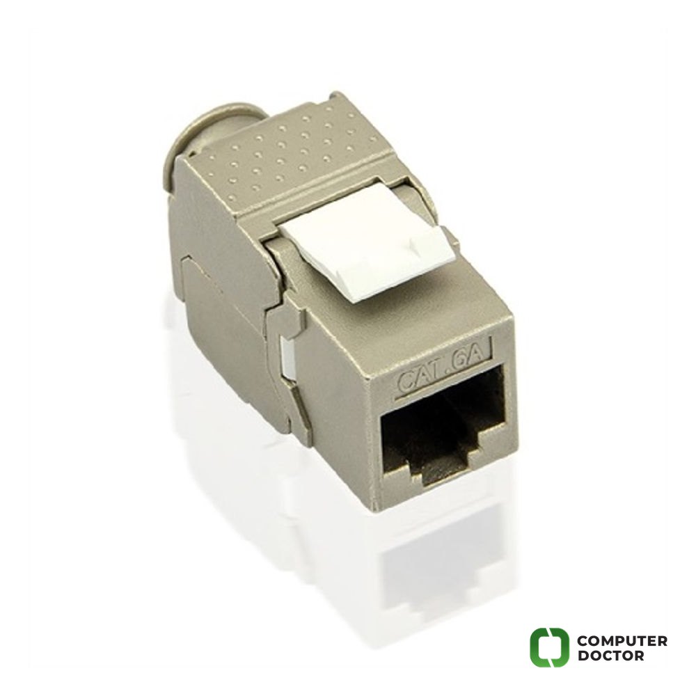 VALUE Keystone Jack, Cat.6A (Class EA), RJ-45, STP, tool-free, SLIM