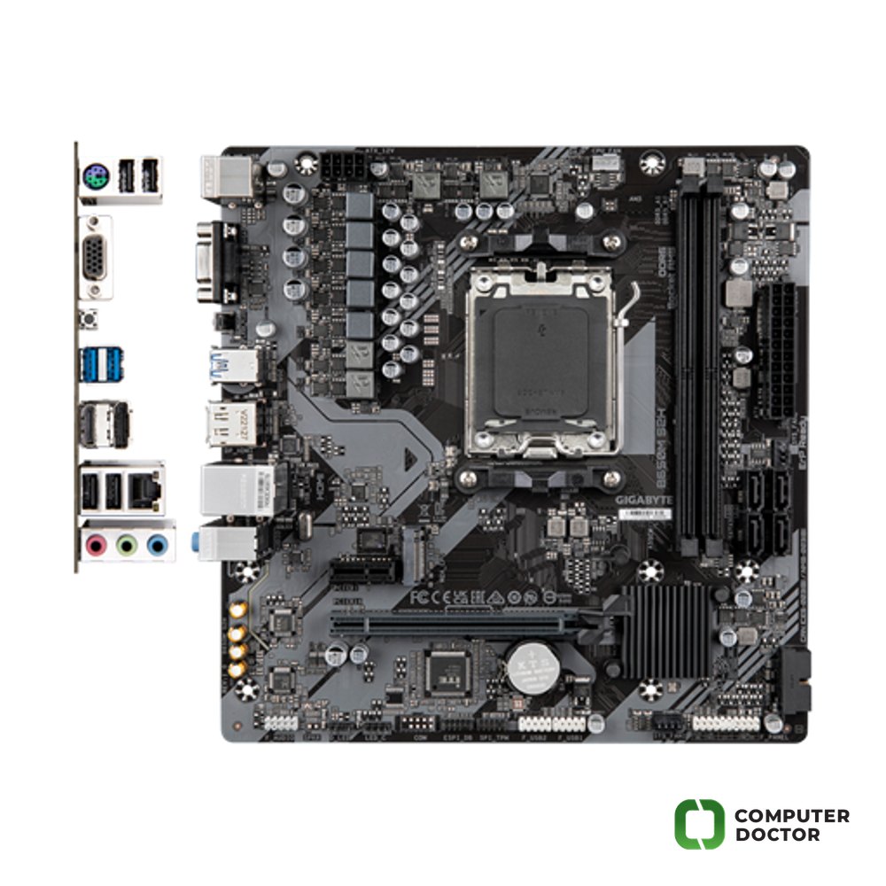 (AM5) B650M S2H /sAM5, AMD B650, 2xDDR5, PCI Express x16, PCI Express x1, VGA, HDMI, DisplayPort, Realtek® GbE LAN, M.2 slot, RAID 0 1 10, High Definition Audio/