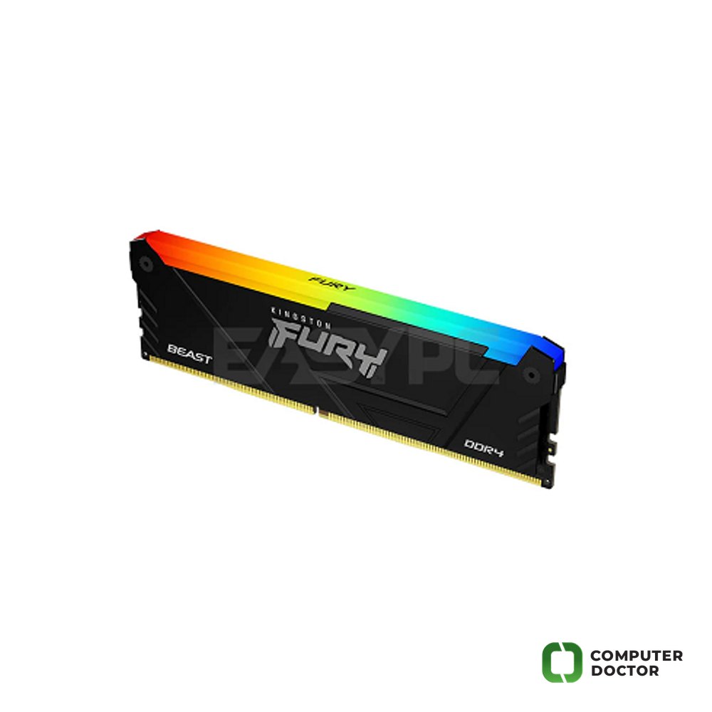 DDR4 32GB FURY BEAST 3200Mhz RGB Heatsink 288-Pin  Non-ECC, CL16 1.35V