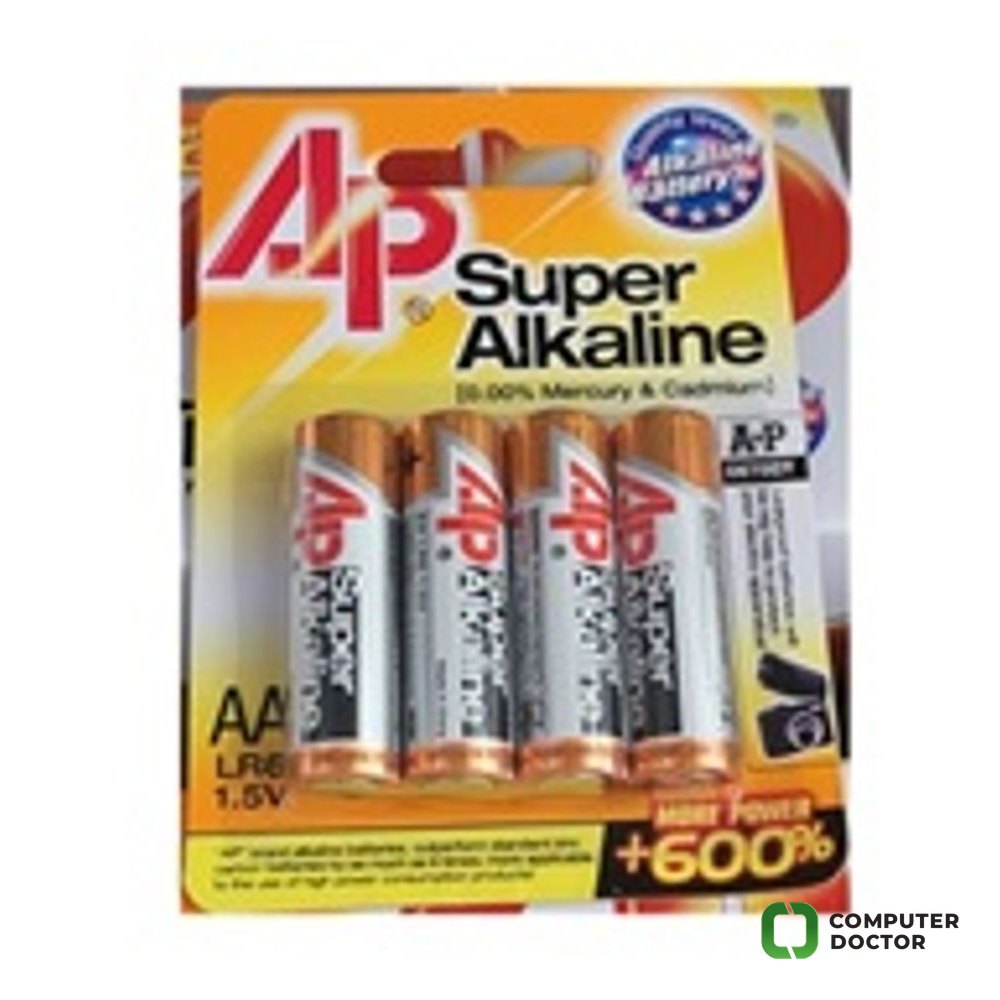 Alkalne baterije AA LR6, 1.5V, AP SUPER ALKALINE, 4PK BLIST (cijena po pakovanju za 4 kom)