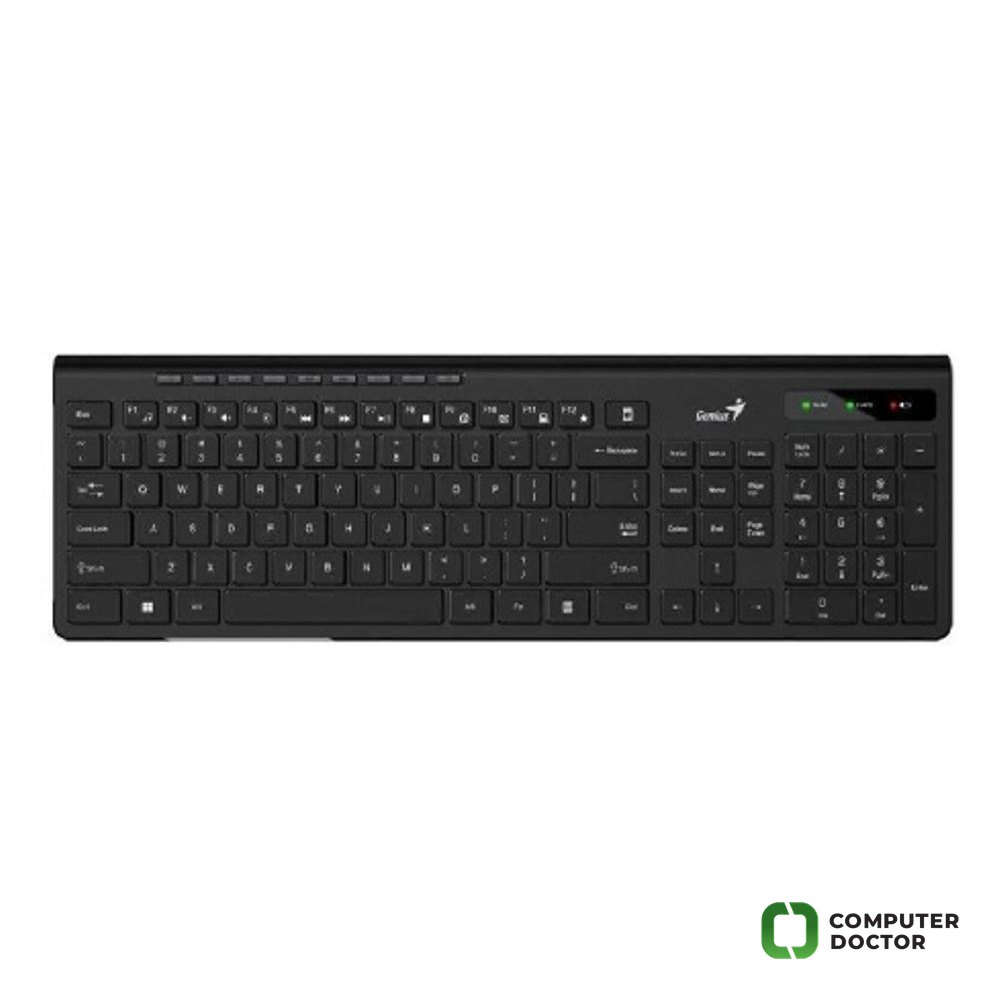 Slimstar 7230, WiFi BEZICNA tastatura, membranska tipke, br. tipki: 104, USB, YU, Boja: Crna