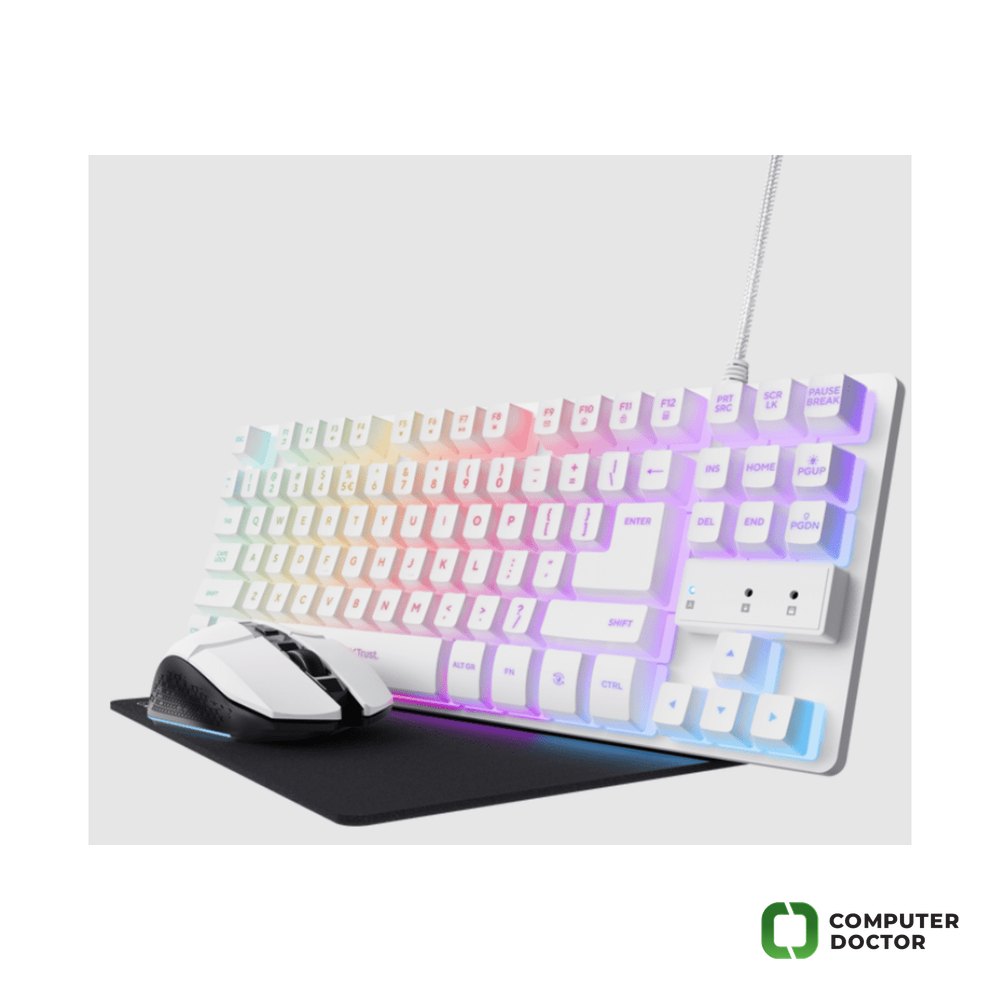 TRUST GXT794W 3-in-1 Gaming Bundle/White/