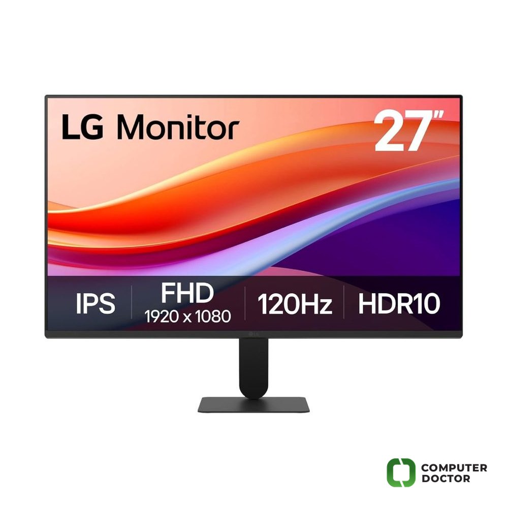 LG LED IPS Monitor 27U41YA-B, 27", Full HD 1920 x 1080, 120Hz, 1500:1, 1 ms, HDMI/VGA, HDR10