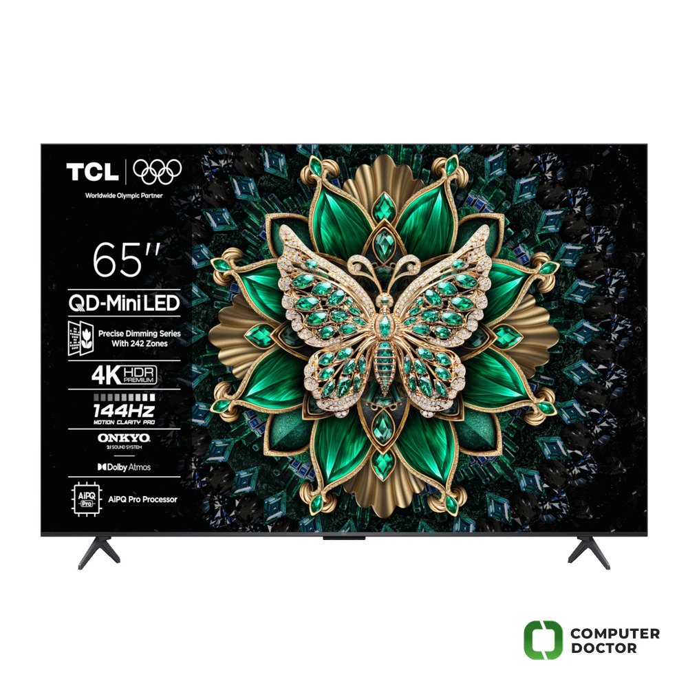 TCL 65C6K mini LED TV 65" ultra HD, Google TV smart, 512 Local Dimming Zones, 144Hz, Onkyo 2.1