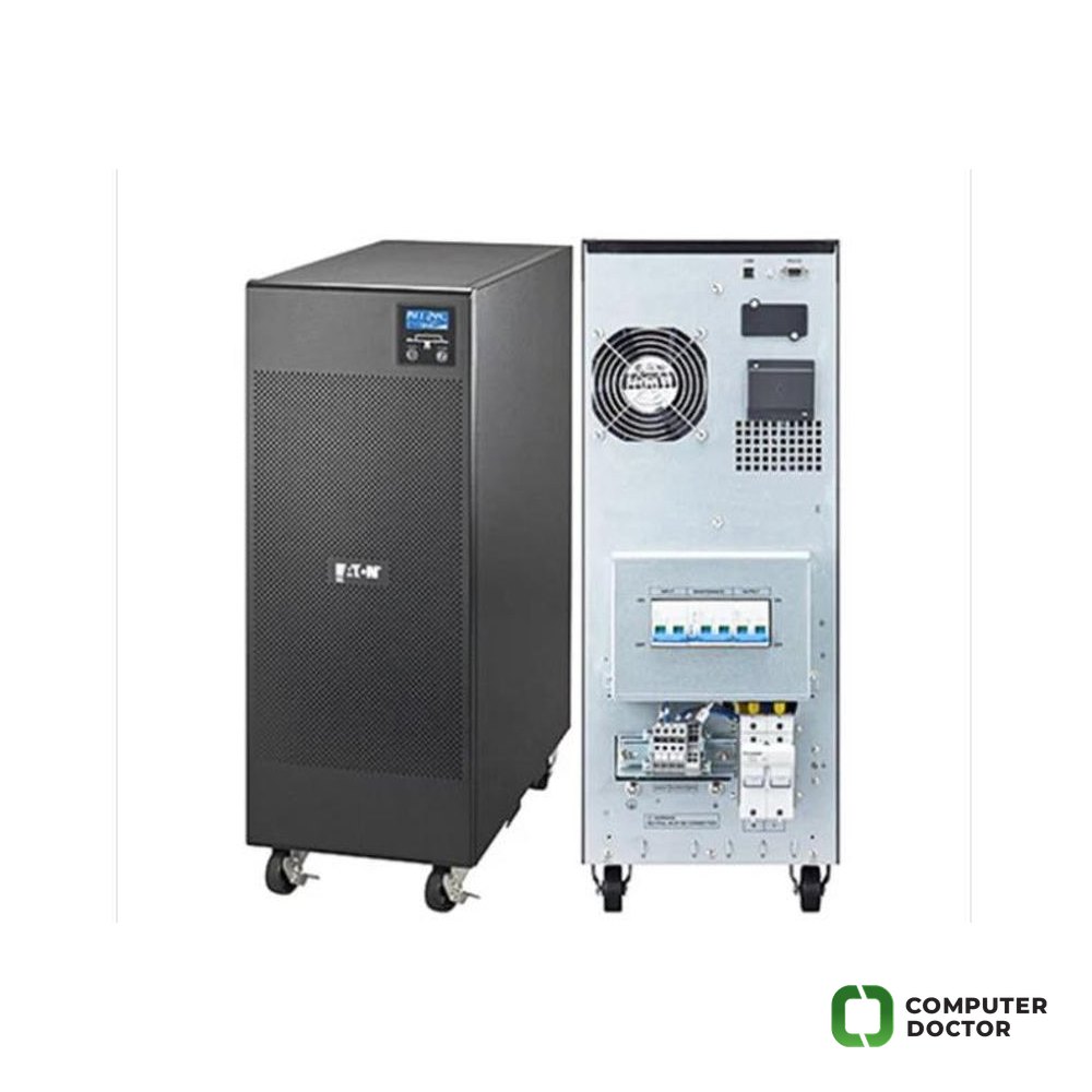 Eaton 9E UPS,6000 VA,4800 W,Input: Hardwired, Output: Hardwired,Tower,Online double conversion