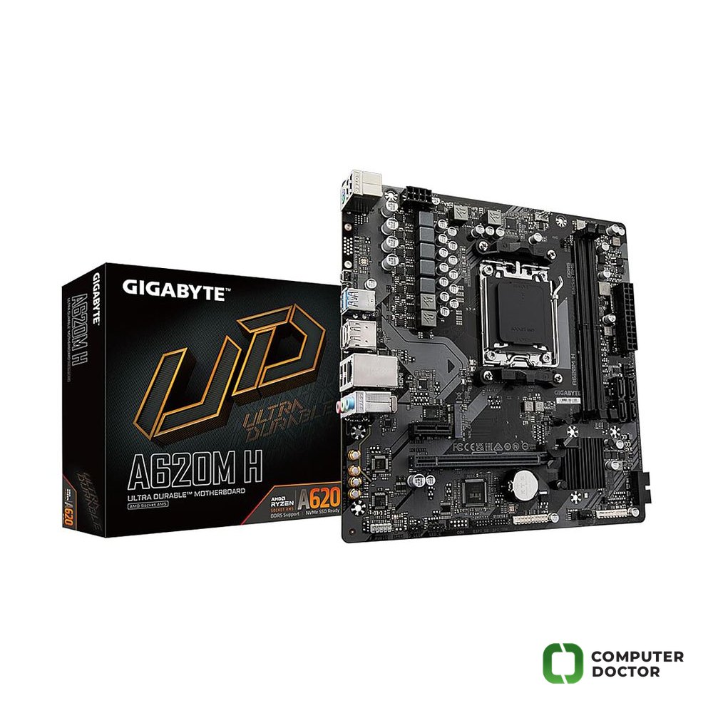 GIGABYTE AMD Ryzen MB PRIME A620M H, 2*DDR5 DIMM 6400MHz, M.2, RAID, DP/HDMI, USB 3.2, AM5