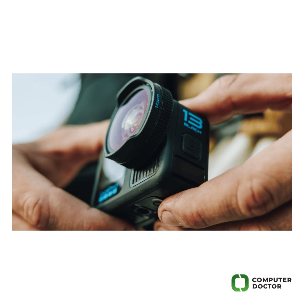 GoPro Macro Lens Mod - Variable Close-Focus Wide Angle Lens, Compatible with HERO13 Black