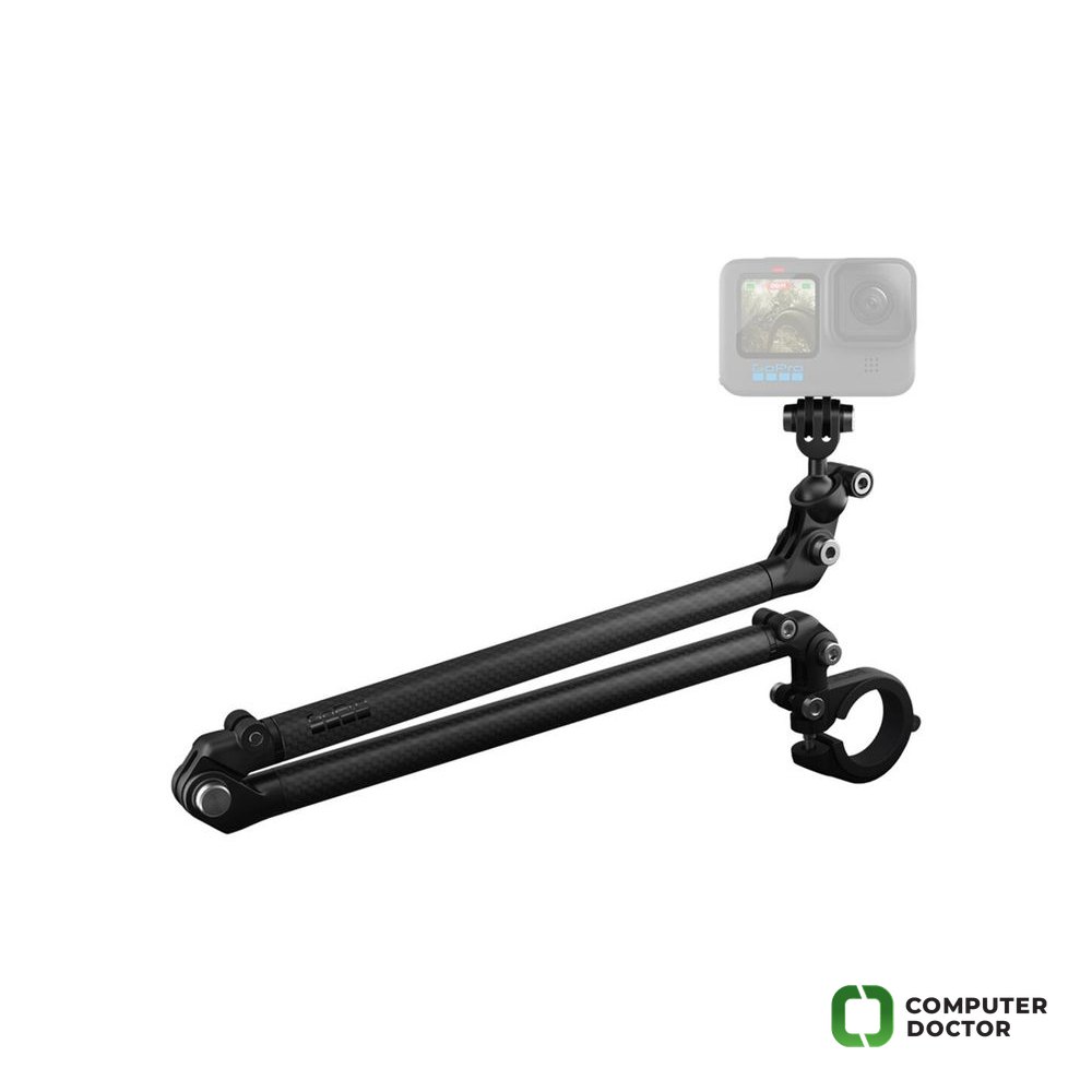 GoPro Boom + Bar Mount - Adjustable Carbon Fiber Extension Arm, Extends from 10 to 21"
