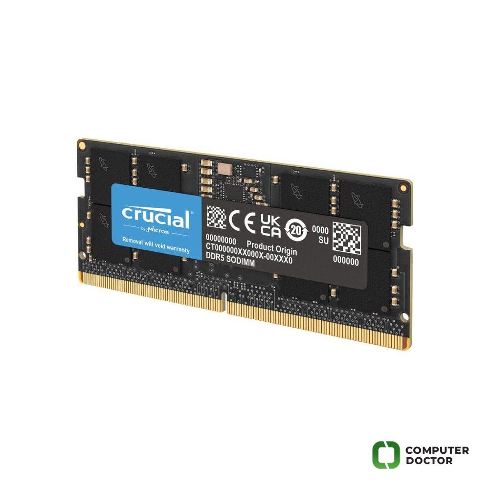 CRUCIAL SODIMM 32GB DDR5 5600 MHz,  Laptop Memory, CL46, 1.1V, 262-Pin