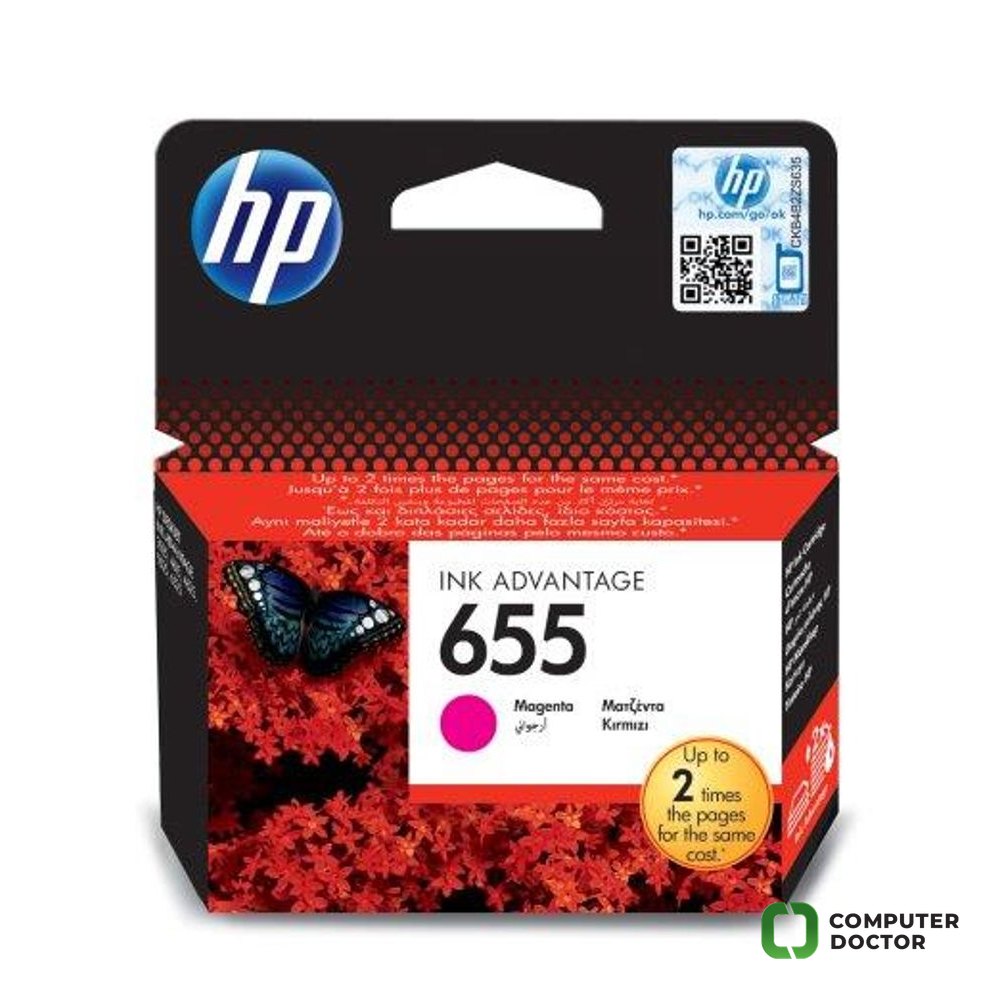 HP 655 Magent.Ink Cartr[CZ111AE], HP Deskjet Ink Advantage 3525, 4615, 4625, 5525, 6525 e-All-in-One