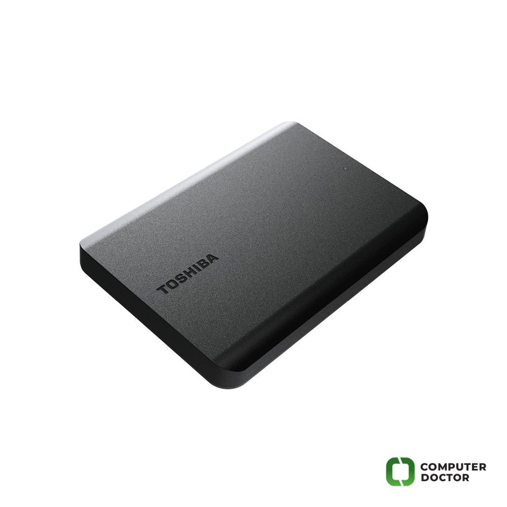 TOSHIBA Eksterni HDD 2TB, USB 3.2 Gen 1, 2.5" CANVIO Basics, Black, Matt finish