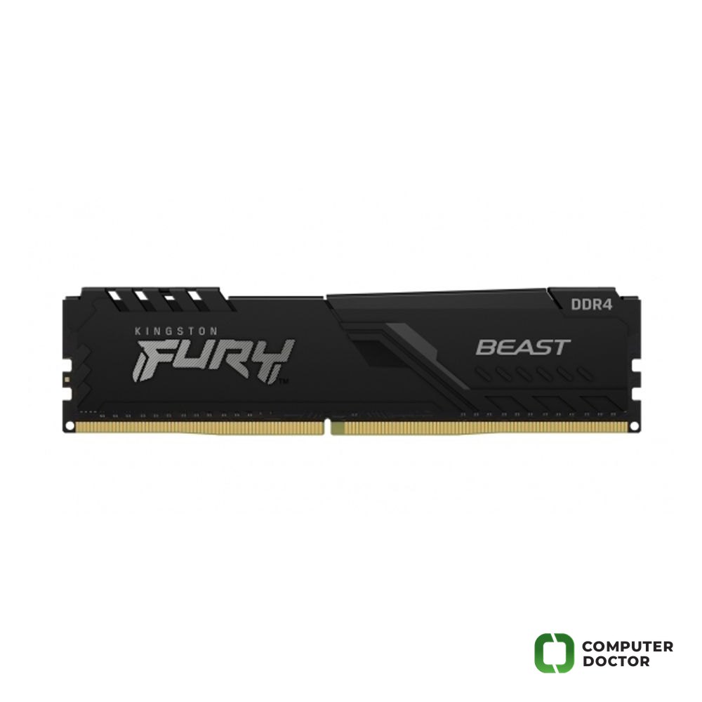 KINGSTON FURY Beast 16GB 3200MHz DDR4 Black, CL16, 288-Pin