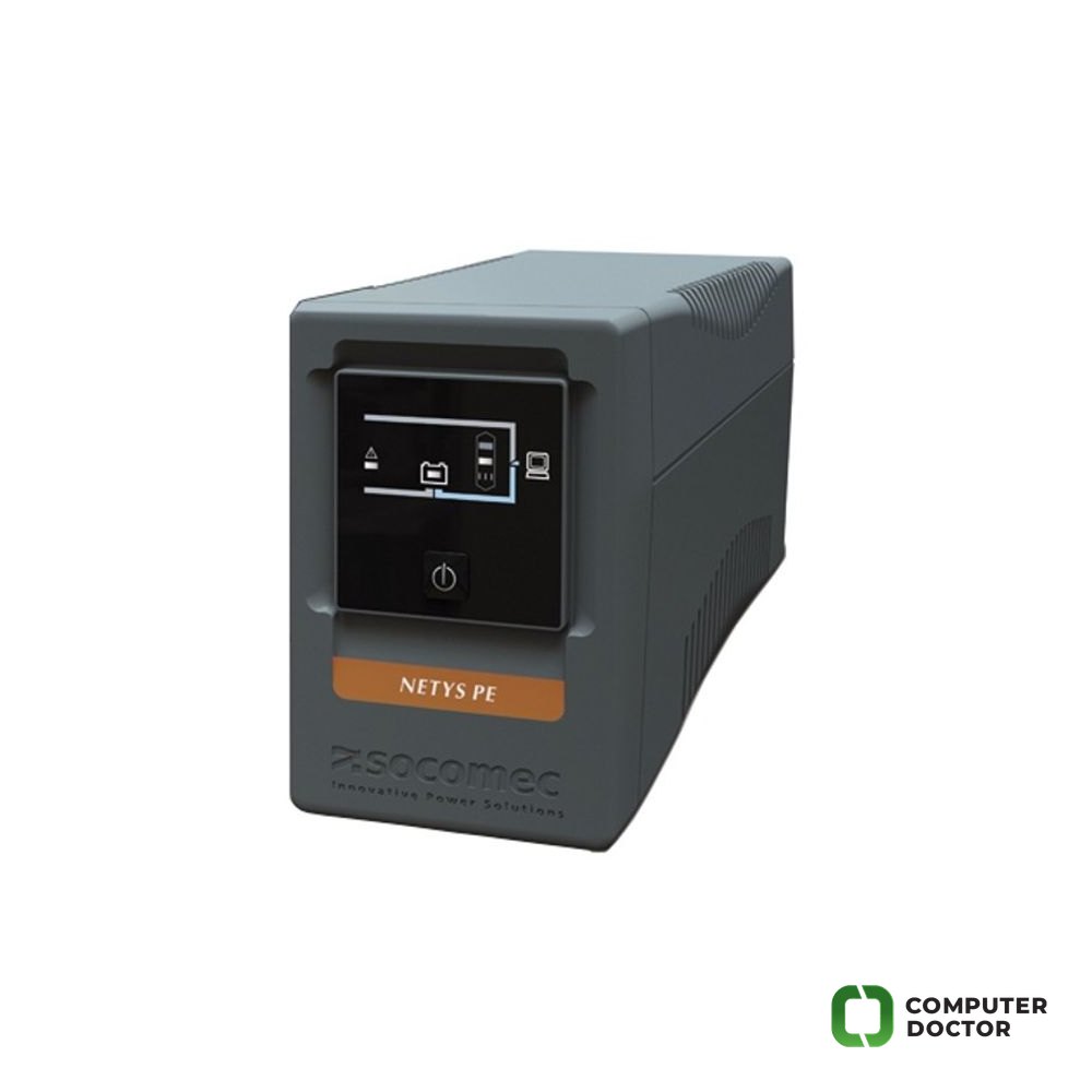 Socomec UPS NeTYS PE 650VA/360W 230V 50/60Hz, AVR, RJ45, USB, Line interactive, Step wave