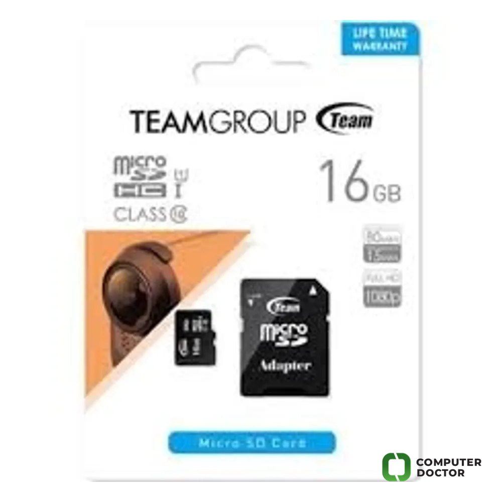 TeamGroup MMC MicroSD + Adapter 16GB