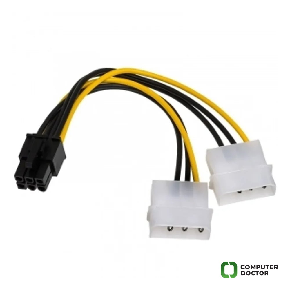 E-GREEN Adapter naponski za PCI-E VGA (6-pin)-2x