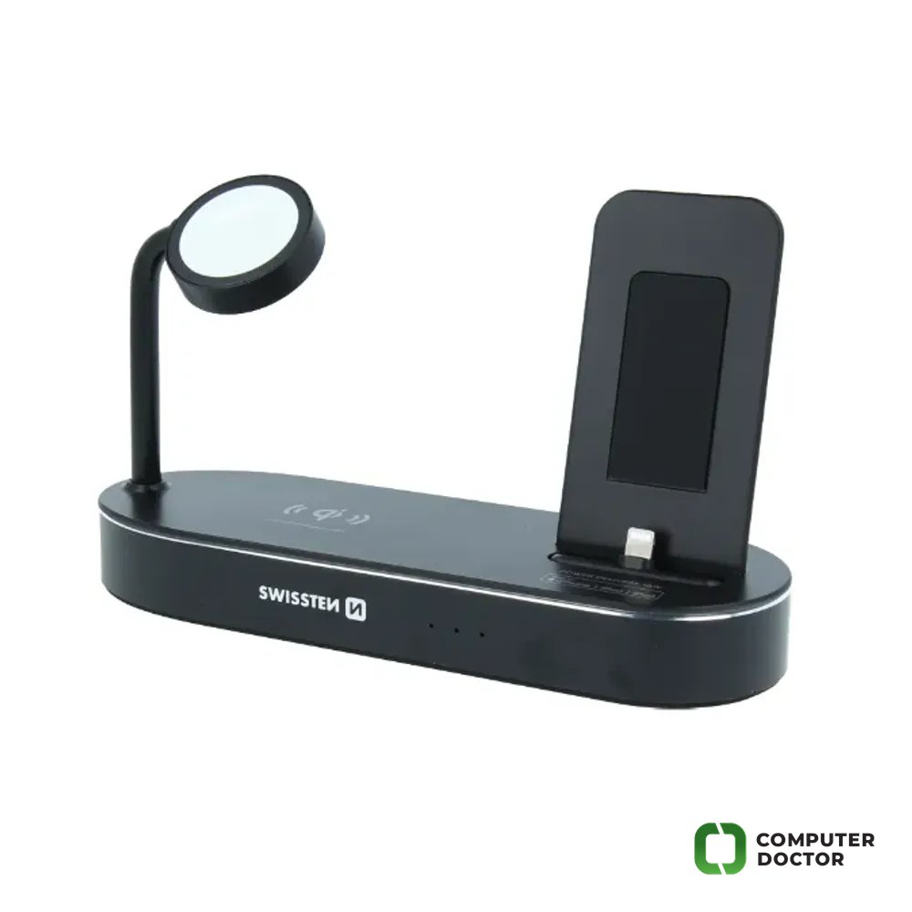 Swissten Wireless Charging MFI Docking Station 4 in 1