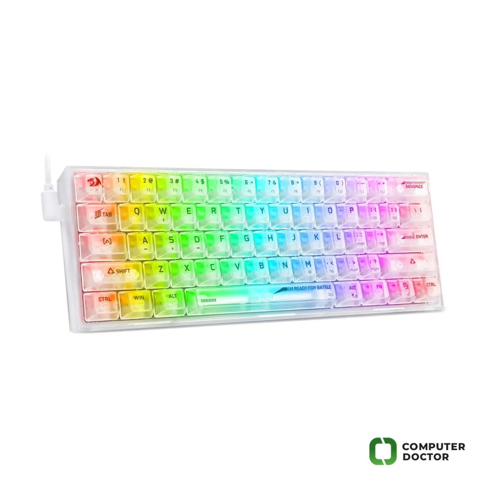 Redragon Tastatura Fizz RGB Gaming White