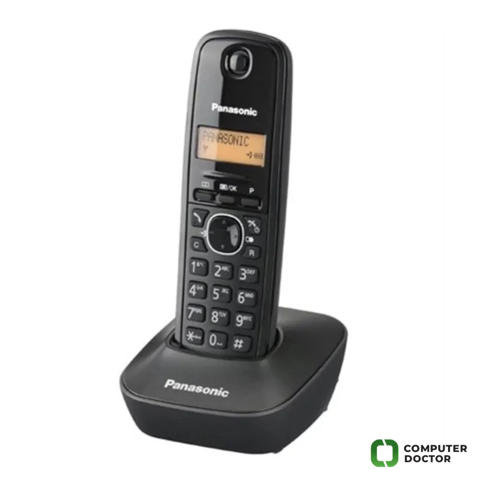 PANASONIC Fiksni telefon DECT KX-TG1612FXH crni