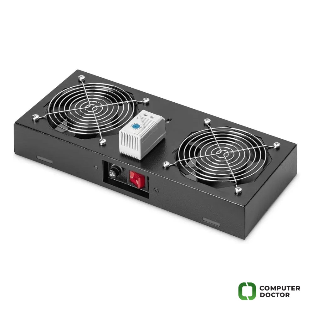 Digitus Roof Ventilator Unit za rack 19", 2 fans, termostat, switch