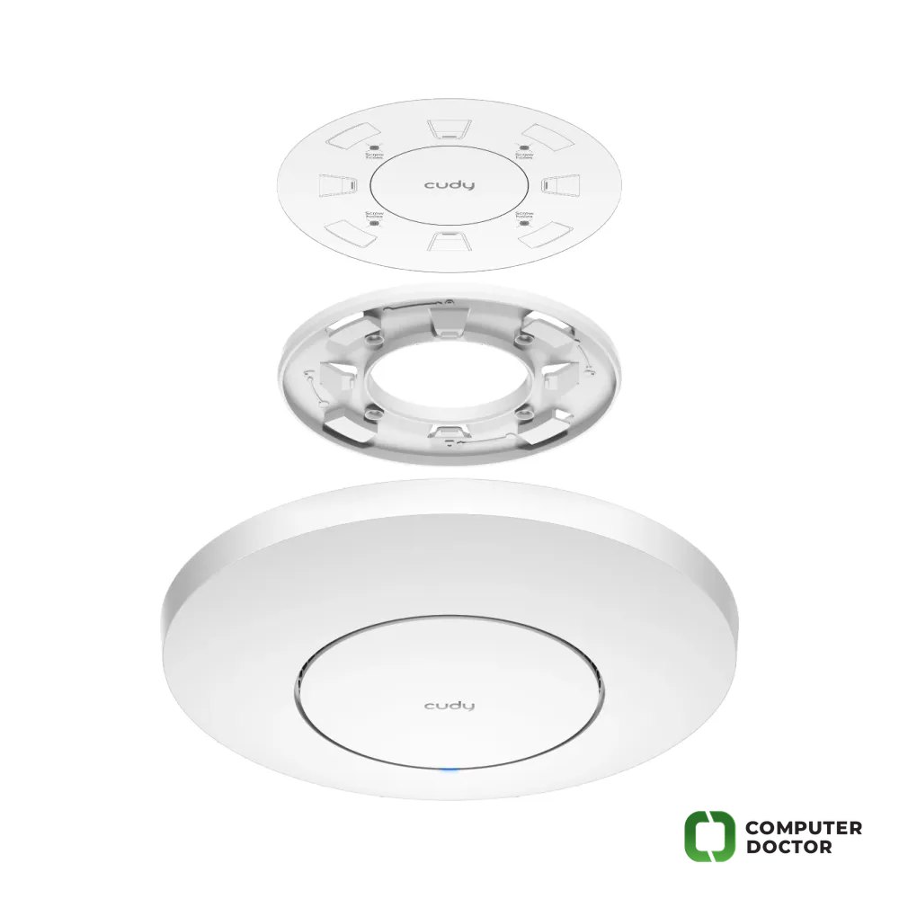 CUDY Access Point AP1300, AC1200 (WiFi 5), dual-band, do 1.2Gbps, 1x GbE, PoE 802.3af, ceiling/wall mount, indoor