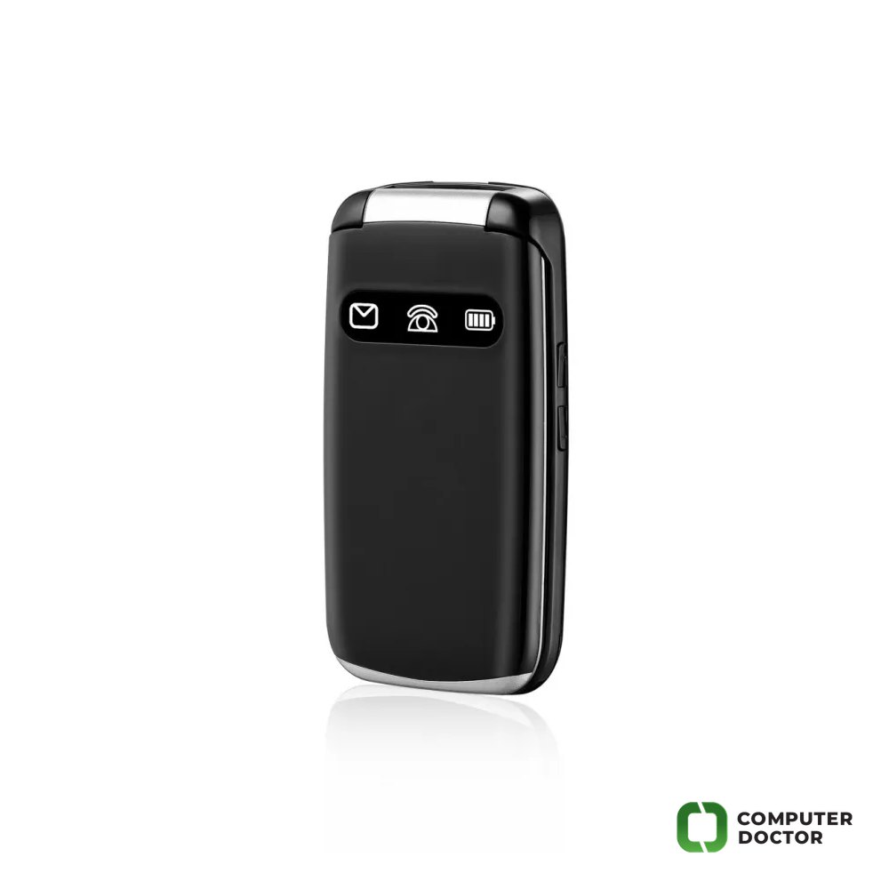 MeanIT Mobilni telefon SENIOR Flip Max-Crni