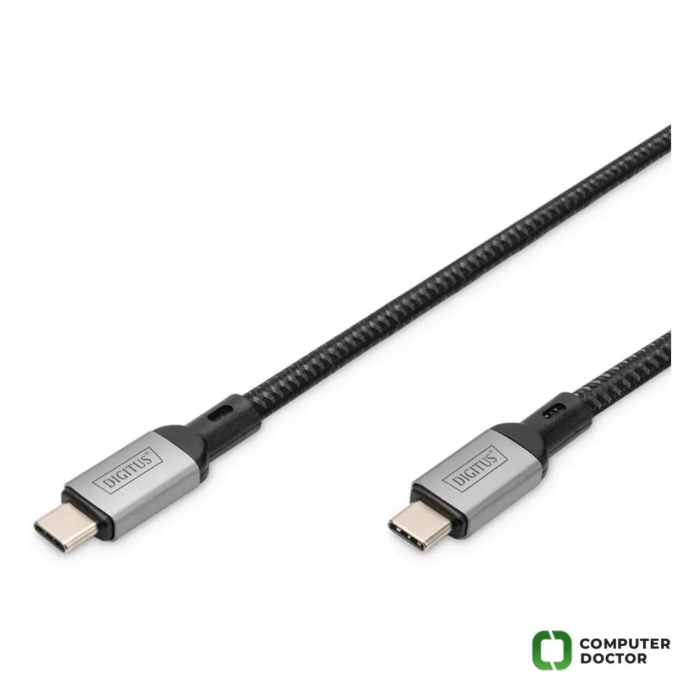 Digitus Kabl USB 4.0 Type-C, 8K@60Hz, 4K@60Hz, PD3.1, 40Gbits/s, 1m, black