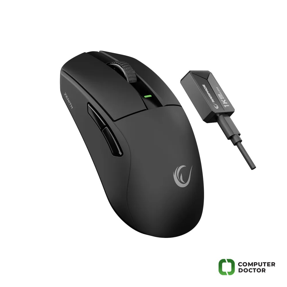 Rampage Mis ZENITH BT+Wired+2.4G Black Wireless PAW3395 Gaming