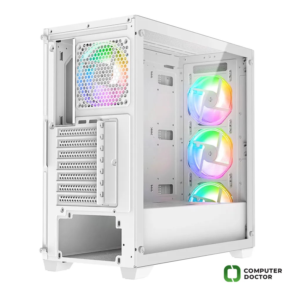 Rampage CASE ELYSIAN MESH 4x120mm ARGB 850W 80+ Bronze White