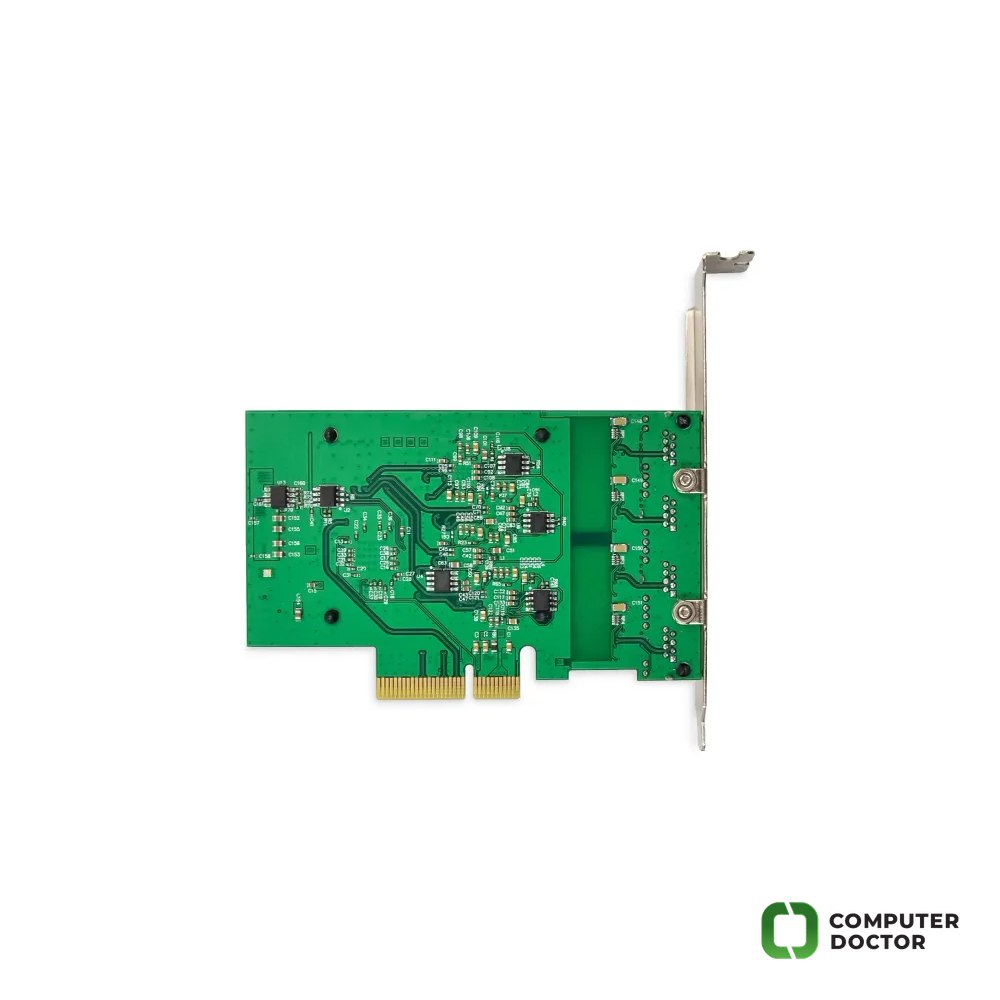 Digitus Mrežna kartica PCIe, 4x 2.5 Gigabit Ethernet (2.5Gbps), PCI-Express x4, RJ-45, internal