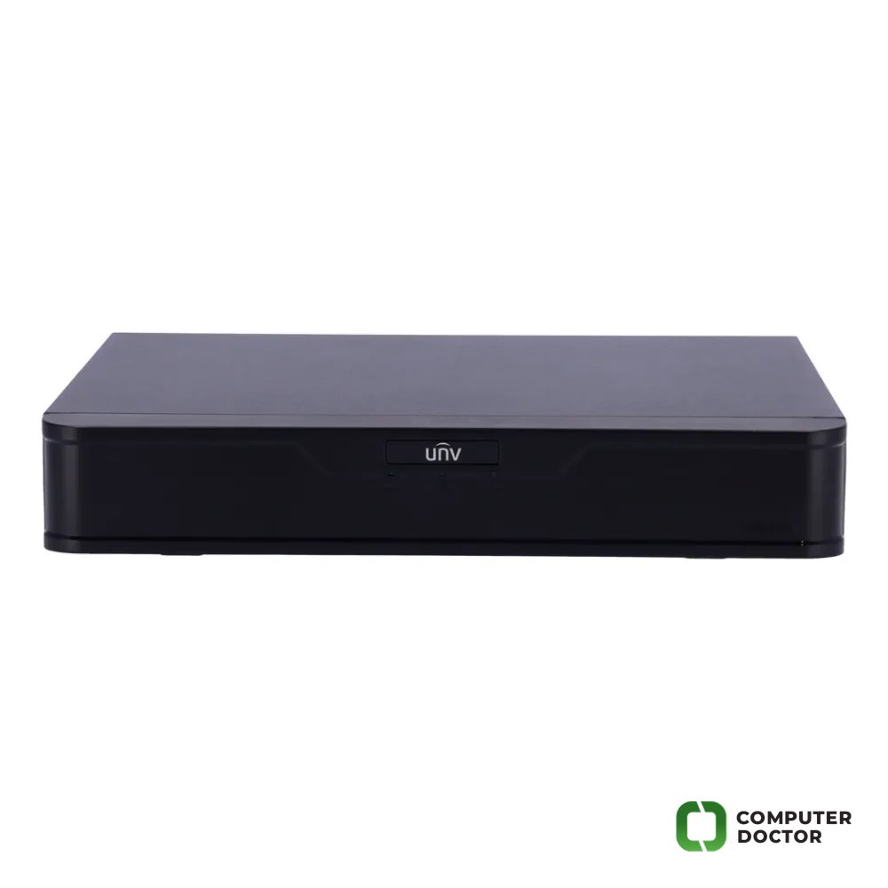 Uniview NVR 8 kanala NVR301-08B-P8-IQ, 1080P, 30FPS, do 12MP, HDMI, VGA, 1 x HDD do 10TB, PoE, 52VDC