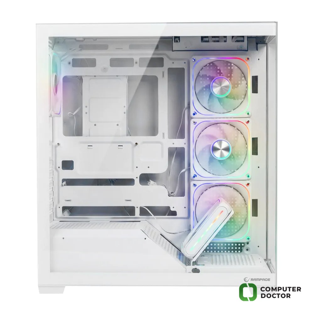 Rampage CASE SYLON 8x120 ARGB 850W 80+ Bronze White