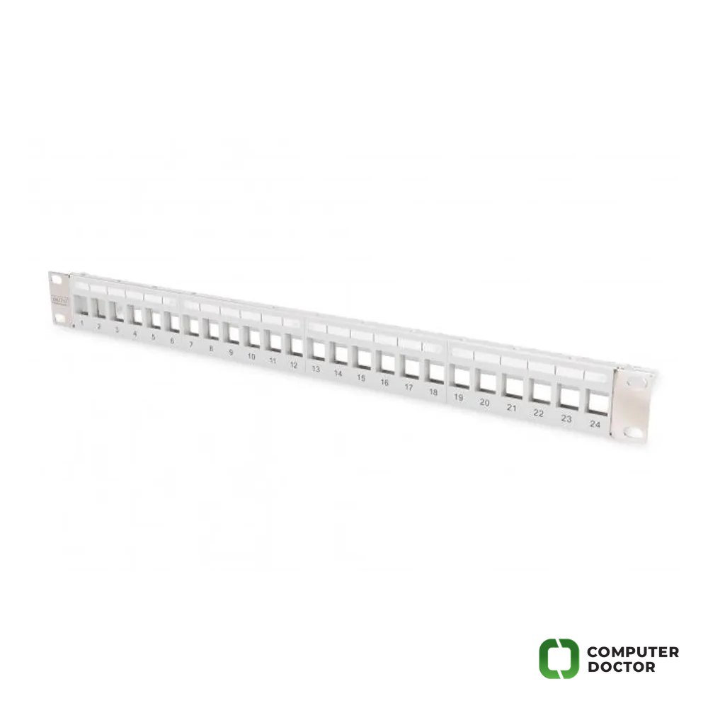 Digitus Patch panel 1U modular sivi