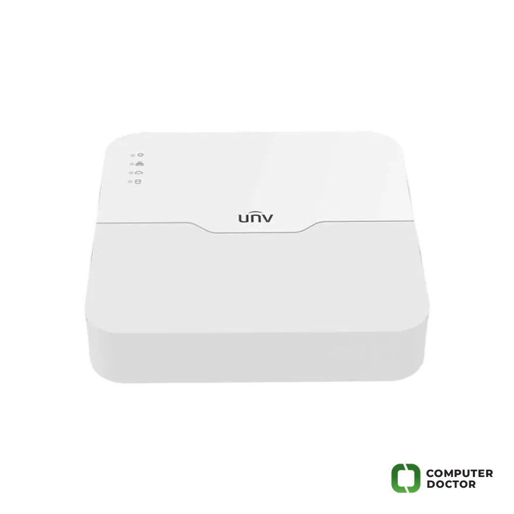 Uniview NVR 4 kanala NVR301-04LS3-P4, do 8MP/4K, Ultra 265/H.265/H.264, HDMI, VGA, 4 x PoE, 1 x HDD do 10TB, audio izlaz, 48VDC