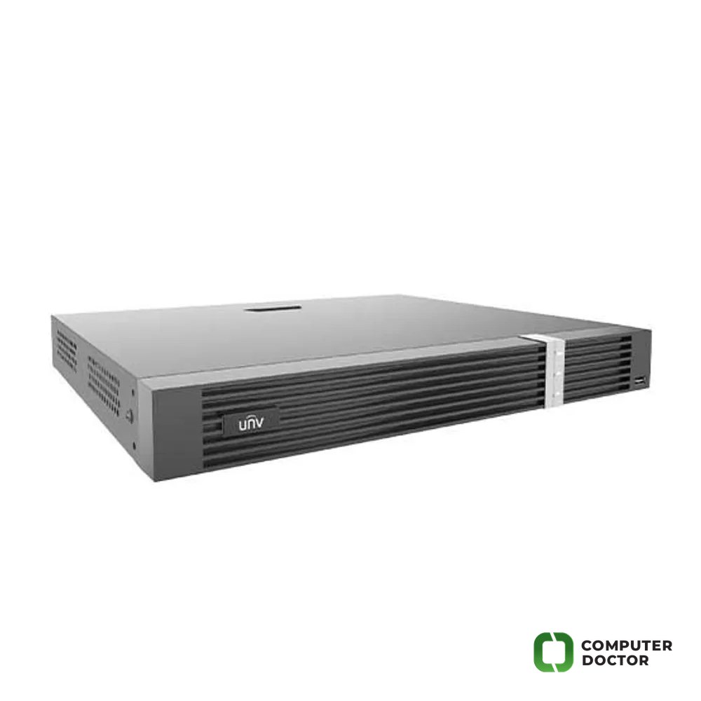 Uniview NVR 8 kanala NVR302-08E2-P8-IQ, do 12MP, Ultra 265/H.265/H.264, HDMI 4K, VGA, 8 x PoE, 2 x HDD do 10TB, audio, alarm I/O, 52VDC