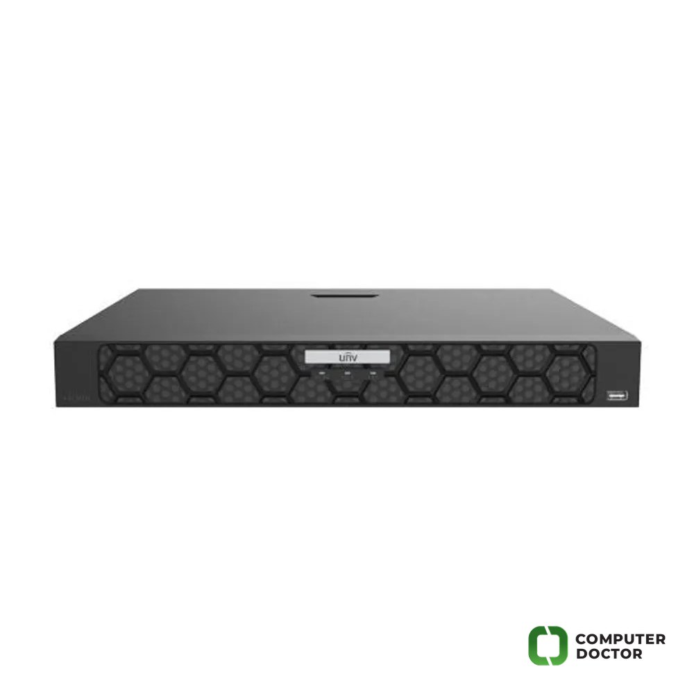 Uniview NVR 32 kanala NVR502-32B, do 16MP, Ultra 265/H.265/H.264, HDMI 4K, VGA, 2 x RJ45, 2 x HDD do 16TB, audio, alarm I/O, RS485, 12VDC