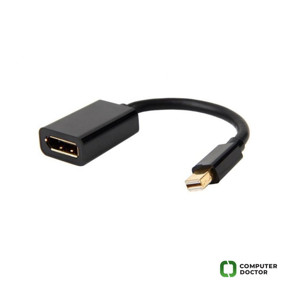 E-GREEN Adapter Mini Display port (M) - Display Port (F) crni