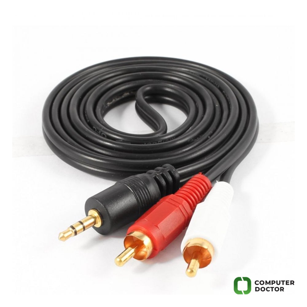 E-GREEN Kabl Audio 3.5mm stereo - 2xRCA M/M 1.5m