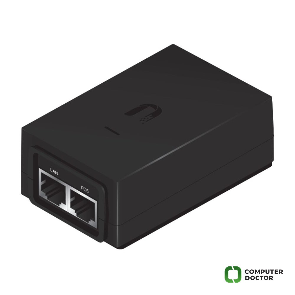 PoE 48V DC 0.5A adapter for Carrier Instalations/earth grounding/ESD protection (POE-48-24W-G)