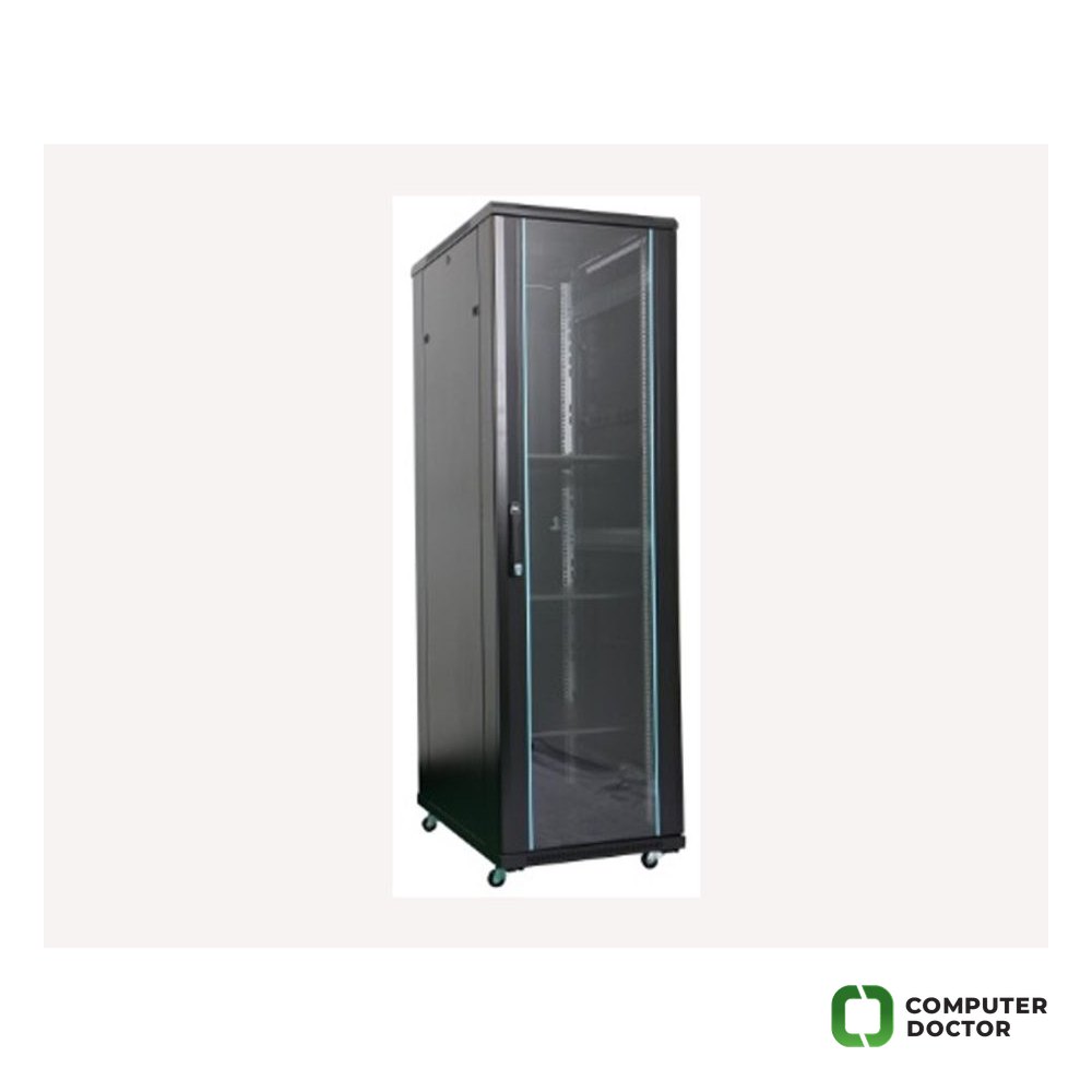 Rack orman samostojeći, 42U, 800x800, staklena vrata (pakovanje od 5 kutija)