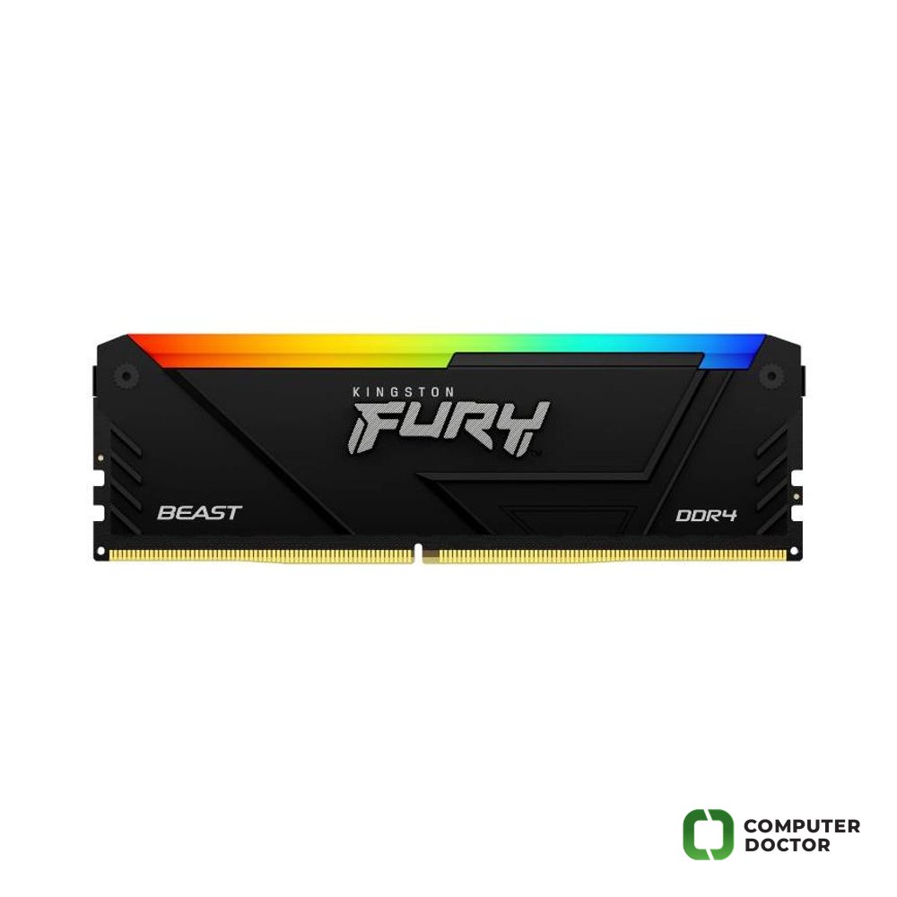 DIMM DDR4 16GB 3200MT/s KF432C16BB12A/16 FURY Beast RGB Black