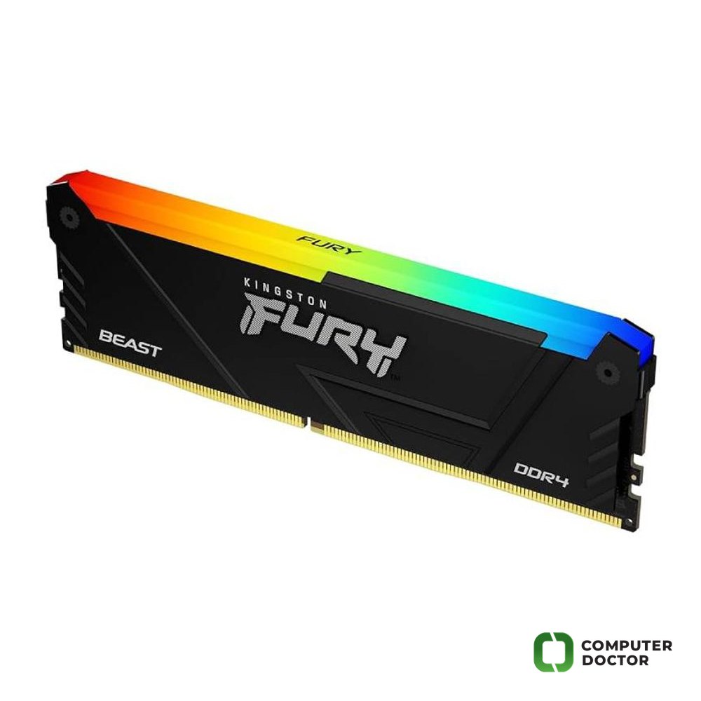 DIMM DDR4 16GB 3600MT/s KF436C18BB2A/16 Fury Beast RGB Black