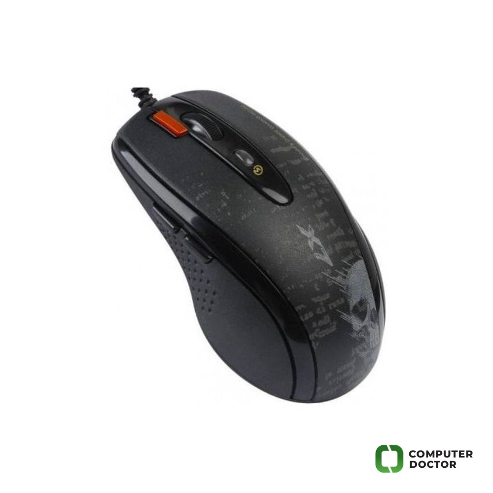 F5 V-Track Gaming USB crni miš