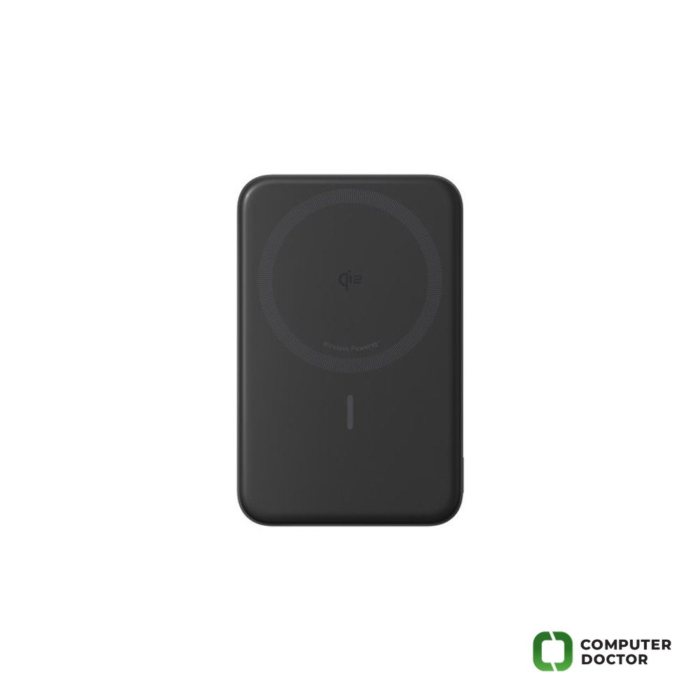 MagGo 10000mAh, 27W, bežični power bank, crni