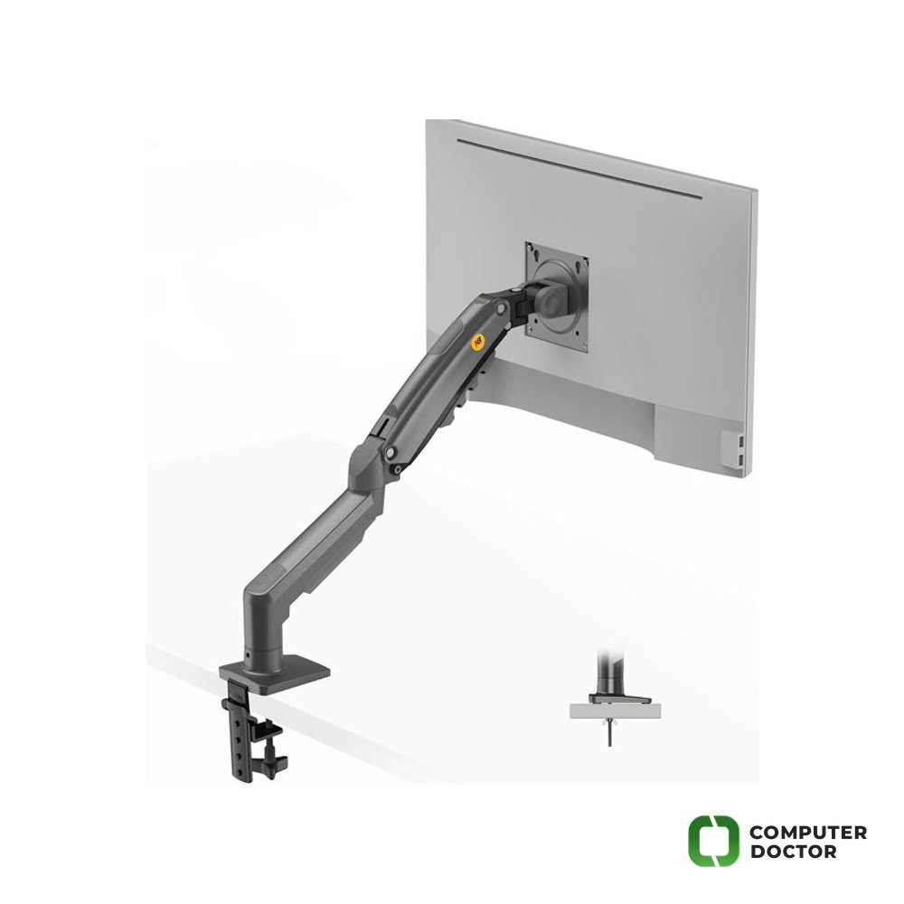 F80 stoni nosač za monitor mat crni 17-30 inča